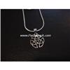 Image 1 : STERLING SILVER CELTIC PENDANT SNAKE NECKLACE 18