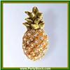 Image 1 : PINEAPPLE PIN BROOCH 24K GOLD SWAROVSKI CRYSTALS