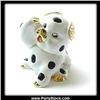 Image 1 : BLACK WHITE PIG 24K GOLD REAL CRYSTAL JEWELRY BOX
