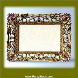 5 X 7 BAMBOO PHOTO FRAME SWAROVSKI CRYSTAL