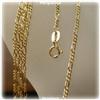 Image 1 : SOLID 14K GOLD 20 CHAIN 2.5G NECKLACE FIGARO