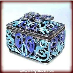FILIGREE BUTTERFLY 24K GOLD SWAROVSKI CRYSTAL BOX