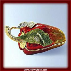 RED HOT CHILI PEPPERS GOLD SWAROVSKI CRYSTAL BOX