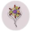 Image 1 : FLOWER PENDANT Amethyst Citrine Garnet Peridot STAR