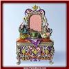 Image 1 : VANITY DRESSER GOLD SWAROVSKI CRYSTAL FRAME BOX