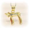 Image 1 : SOLID 14K GOLD CHAI PENDANT CHARM JUDAICA JEWELRY