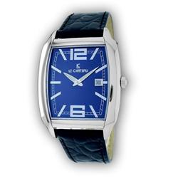 Le Chateau, Men's Leather Band Watch W/Date-7013m