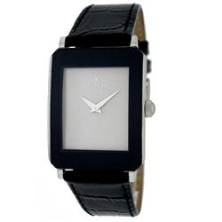 Le Chateau, Men's Stylish Steel Watch W/Leather Band-7016m