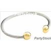 Image 1 : MAGNETIC BRACELET STAINLESS STEEL GOLD BANGLE