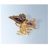 Image 1 : BUTTERFLY HAIR CLIP 24K GOLD CRYSTAL SWAROVSKI