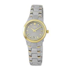 Le Chateau, Women's Two-Tone W/Textured Dial & Date-2623l