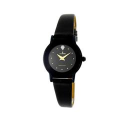 Le Chateau Women's Watch W/Genuine Diamond & Gun Plating-1114l