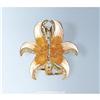 Image 1 : IRIS HAIR CLIP 24K GOLD CRYSTAL SWAROVSKI