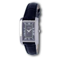 Le Chateau, Women's Rectangular Watch W/Classic Roman Numerals-*7009l-Leather