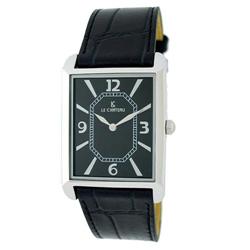 Le Chateau, Men's Watch "Darvesi" Collection All Steel W/Leather Band-7022m