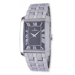 Le Chateau, Men's Rectangular Watch W/Classic Roman Numerals-*7009m