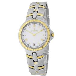 Le Chateau, Men's Watch Two-Tone & Mother Of Pearl Dial W/Date-2618mtt