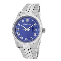 Le Chateau, Men's Watch Classic W/Roman Numerals & Date-2659m