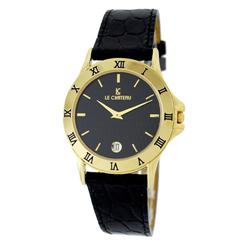 Le Chateau Men's Watch W/Textured Dial & Date-2155m