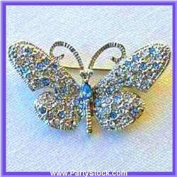 BUTTERFLY PIN BROOCH SWAROVSKI CRYSTALS