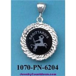 Solid Sterling Silver Sagittarius Necklace ZODIAC