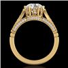 2.2 ctw VS/SI Diamond Art Deco Ring 18k Yellow Gold - REF-725X5A
