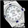 Image 1 : Rolex Men's Stainless Steel, QuickSet, Diam Dial & Diam/Sapphire Bezel