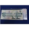 Image 1 : Canada Five Dollar Bill (1) - 1986; First of Series; CUnc