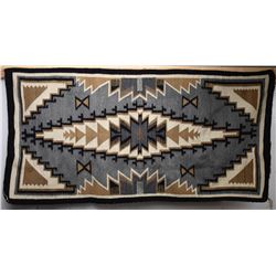 NAVAJO INDIAN TWO GREY HILLS TEXTILE