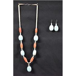 TURQUOISE AND SHELL NECKLACE