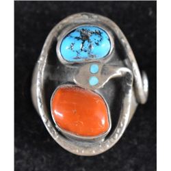 ZUNI INDIAN RING (EFFIE CALAVAZA)