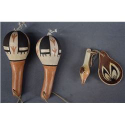 HOPI INDIAN POTTERY RATTLES