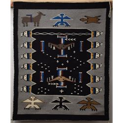 NAVAJO INDIAN  PICTORIAL TEXTILE