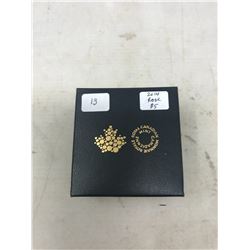 2014 The Rose $5. Contains Oxidized Niobium. Proof. .9999 pure silver. In case and box of issue.