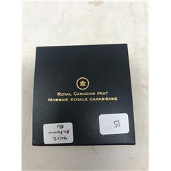 2012 Maple Leaf Forever $10. Proof. .9999 pure silver. In case and box of issue.