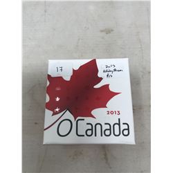2013 Canadian Holiday Season $10. Proof. .9999 pure silver. In case and box of issue.