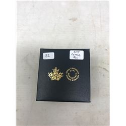 2014 Craigdarroch Castle Colourized Stained Glass $20. Proof. .9999 pure silver. In case and box of 