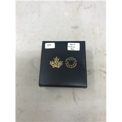 2014 Red Trillium with Swarovski Crystal Dew Drops $20. Proof. .9999 pure silver. In case and box of