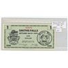 Image 1 : Smith Falls Ontario Settlers Days 1979 $1 Scrip. Serial Number 02008. Old train on back. AU.