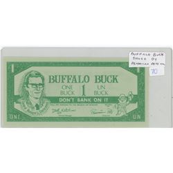 Regina Exhibition Buffalo Days Buffalo Buck Scrip. Signed by Pemmican Pete. Unc.