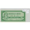 Image 1 : Regina Exhibition Buffalo Days Buffalo Buck Scrip. Signed by Pemmican Pete. Unc.