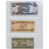Image 1 : Lot of 3 Central Bank of Iraq bank notes. 250 dinars, 1000 dinars & 5000 dinars.