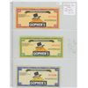 Image 1 : Lot of 3 Gopher’s Gas Scrip. 1990-1991 including 20 cents, 50 cents and $1.00. All Unc.