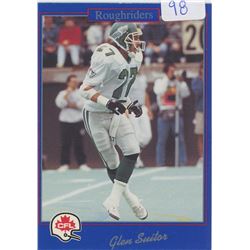 Glen Suitor, S, Saskatchewan Roughriders. CFL Football card. 1991 Jogo. Gem Unc.