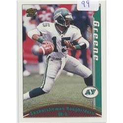 Nealon Green, QB, Saskatchewan Roughriders. CFL Football card. 2004 Pacific Trading Cards. Gem Unc.