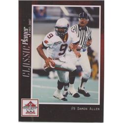 Damon Allen, QB, BC Lions. CFL Football card. 2012 Extreme Sports. Gem Unc.