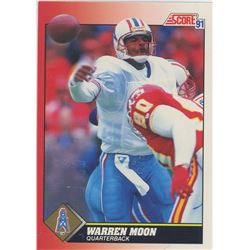 Warren Moon, QB, Houston Oilers. NFL Football card. 1991 Score. Gem Unc.