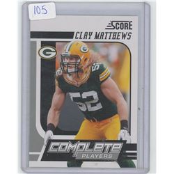 Clay Matthews, LB, Green Bay Packers. NFL Football card. 2011 Score Panini. Gem Unc.