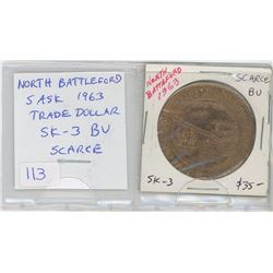 North Battleford, Sask. 1963 Trade Dollar. SK-3. Saskatchewan’s third Trade Dollar. Scarce.