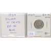 Image 1 : 1937 George VI Silver 10 Cents. The first issue of George VI. EF-40. Nice.